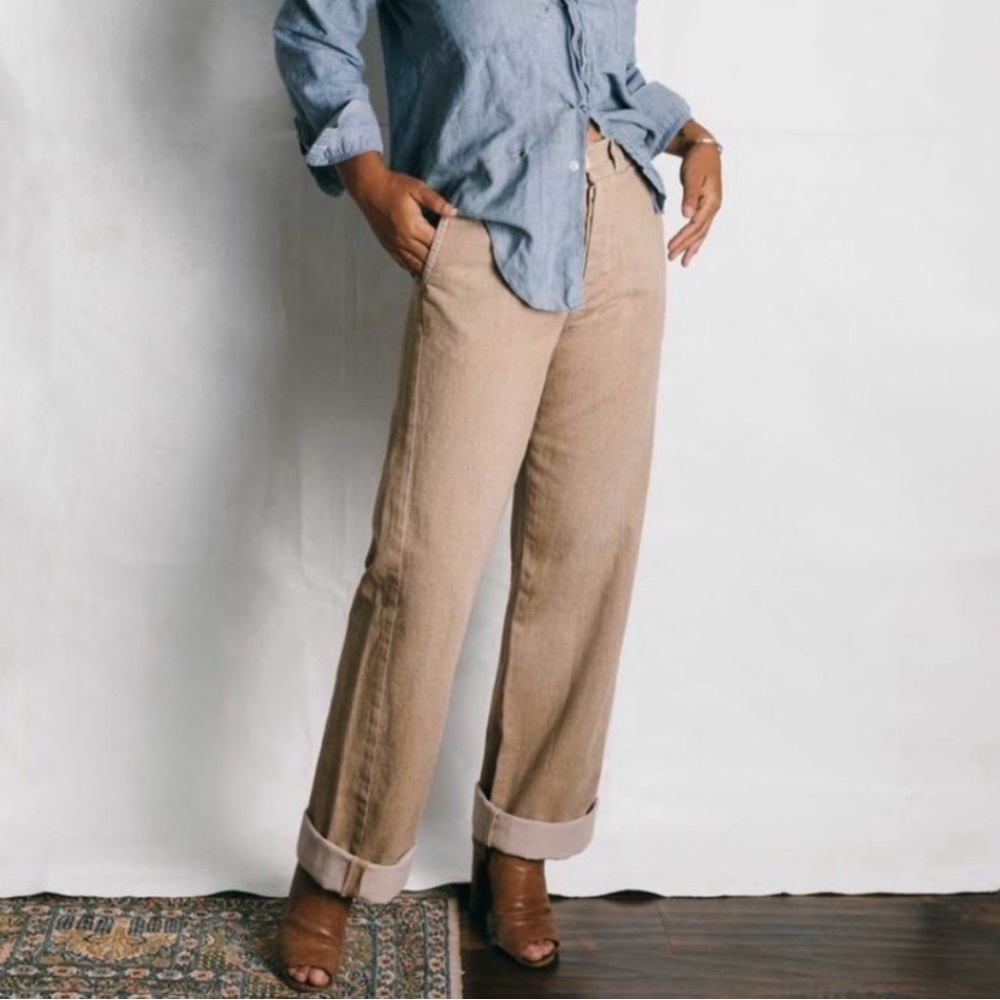 imogene + willie Kate Washed Khaki Twill